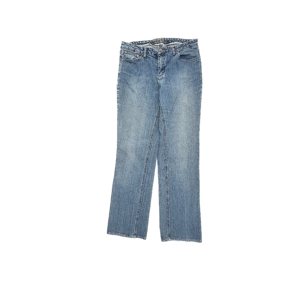 St. John's Bay Straight Leg Women's size 12 Medium Wash Blue Denim Jeans